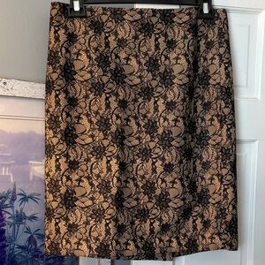 Talbots size 12 lace overlay skirt! NWOT!